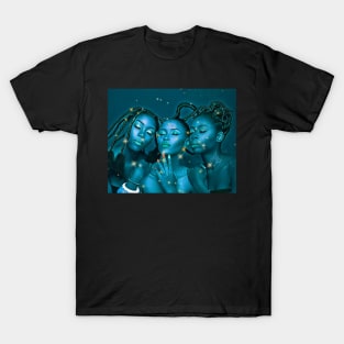 Melanin Galaxy (Black Women In Space) T-Shirt